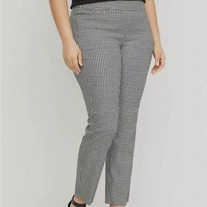 Checkered Skinny Ankle Pants